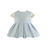 Miranda Baby Girl Pale Blue Puffball Dress